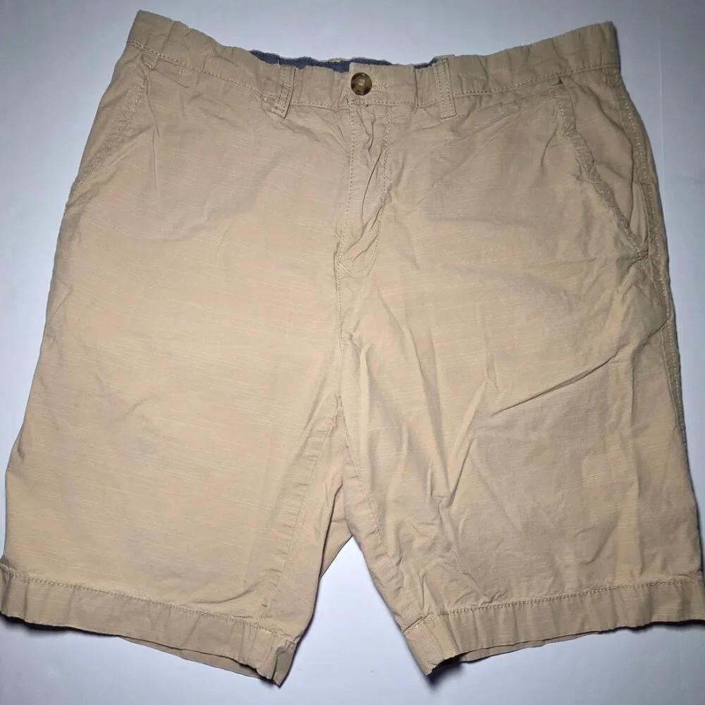 Tommy Hilfiger Mens Beige 4 Pocket Chino Style Shorts Size 34